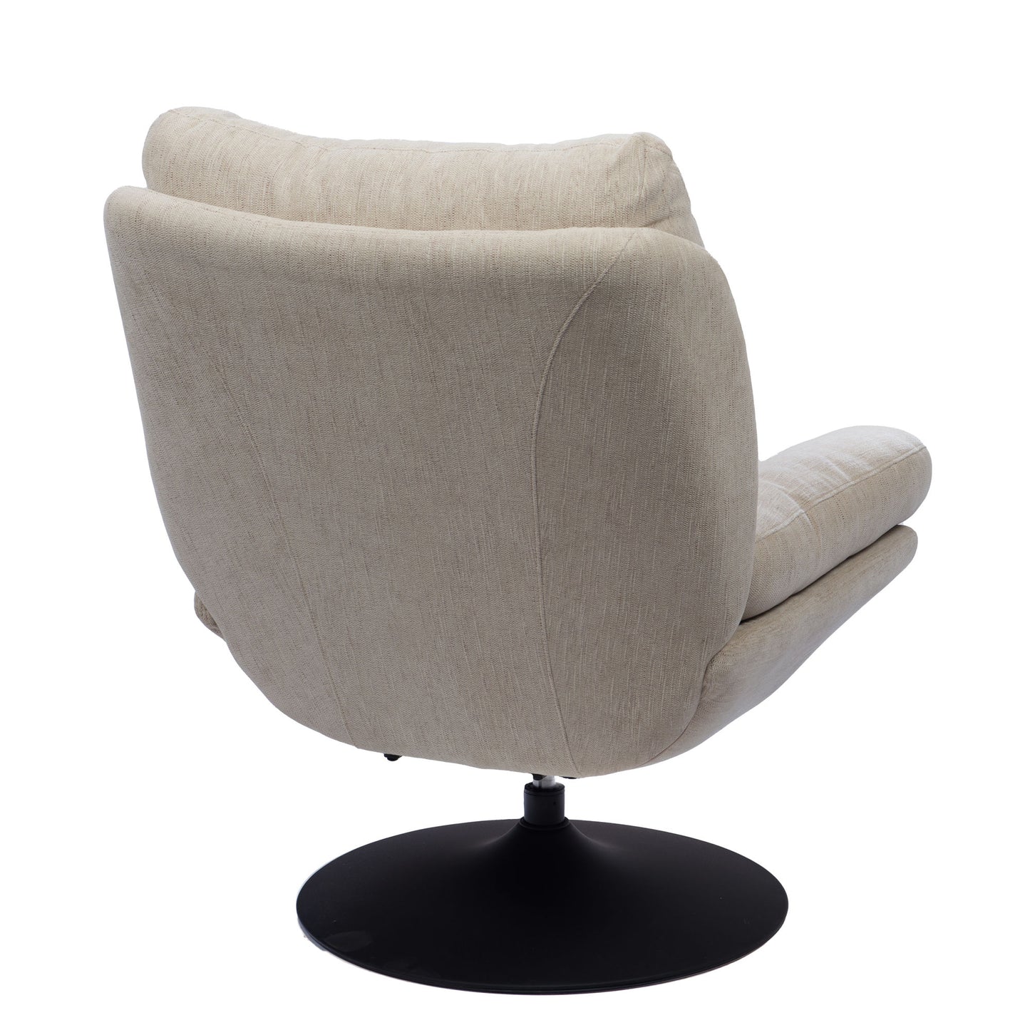 Fauteuil pivotant XL beige