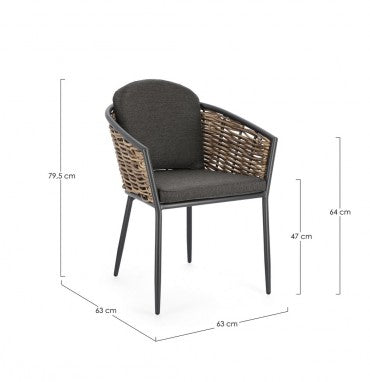 Fauteuils d'extérieur (lot de 4)