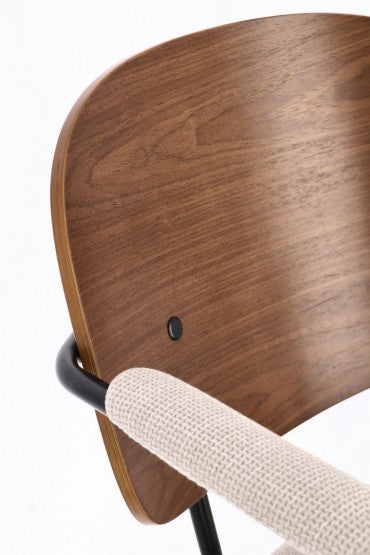 Chaise Sienn marron et Beige