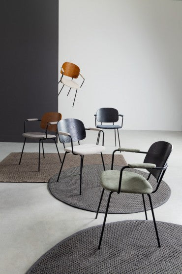 Chaise Sienn noir et beige