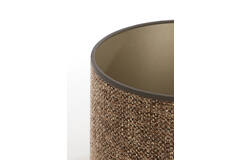 Abat-jour diamètre 25 cm tweed brun