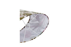Abat-jour oval imprimé fleuri