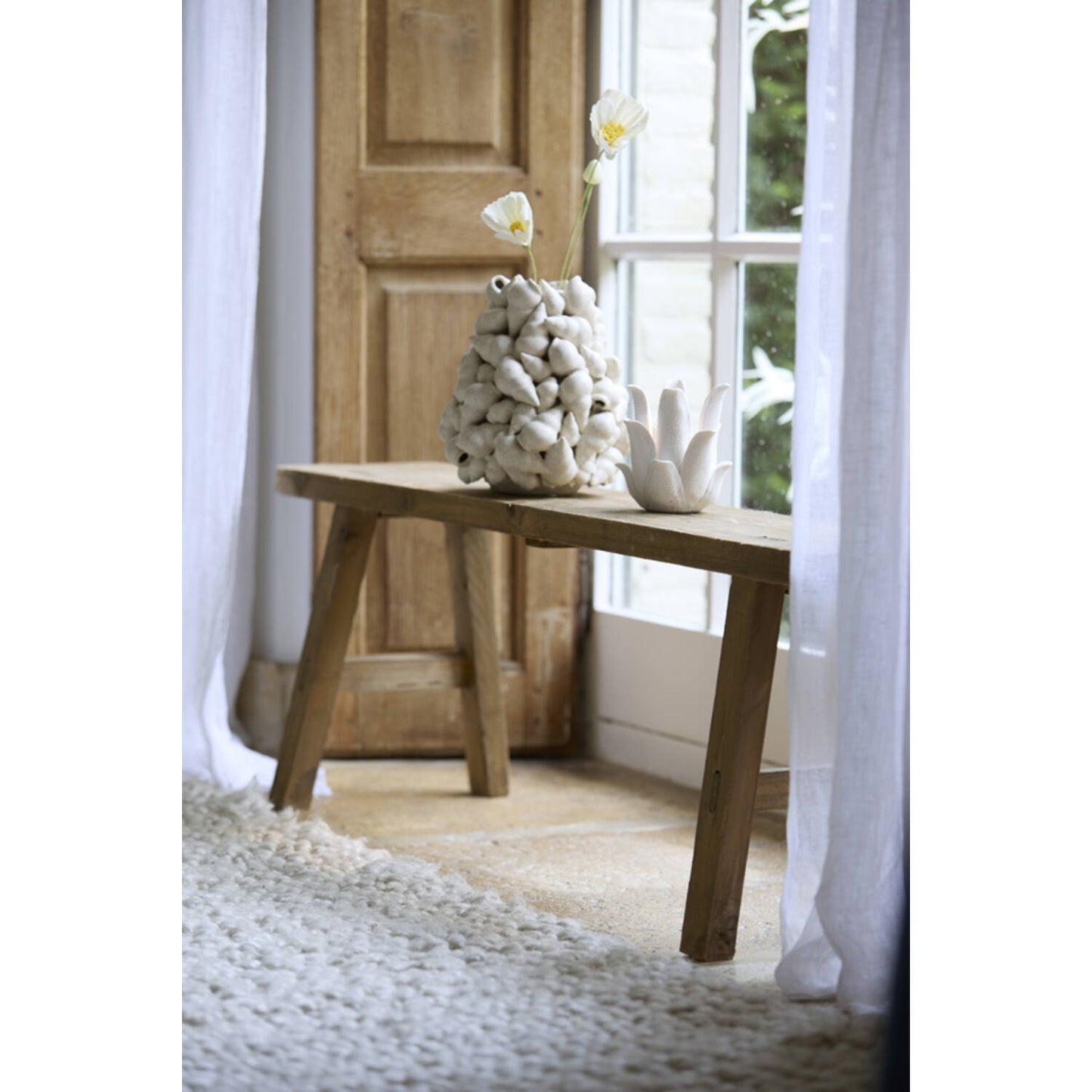 Banc en bois naturel