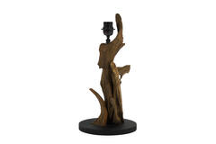 Pied de lampe bois naturel