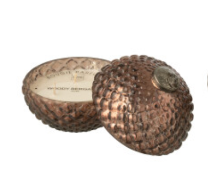 Bougie Boule de Noël Marron