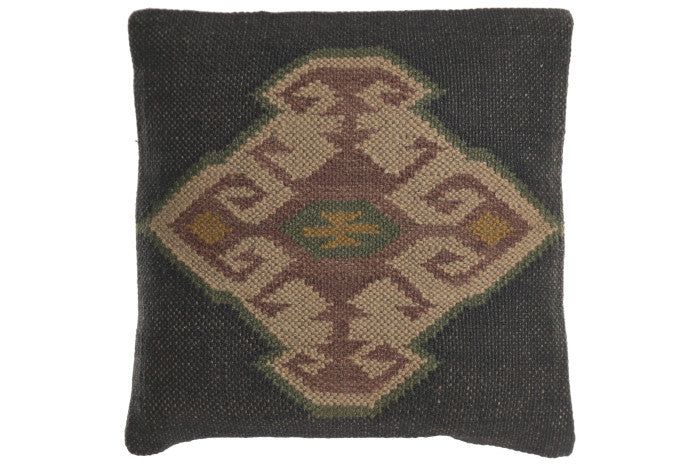 coussin laine et jute