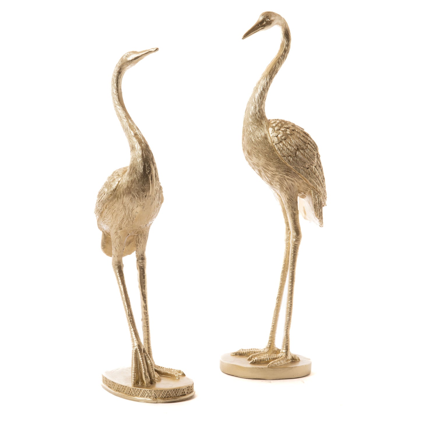 Lot de 2 Hérons dorés