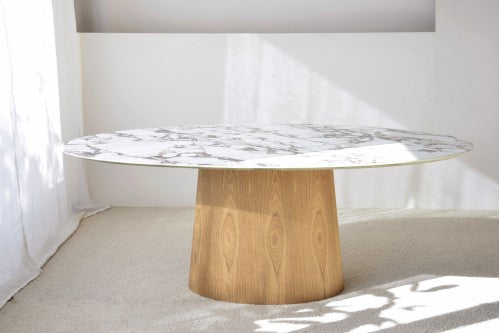 Table ovale céramique