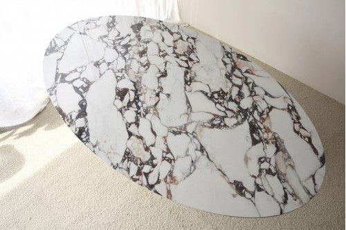Table ovale céramique