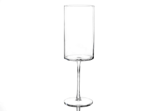 Vase en verre sur pied