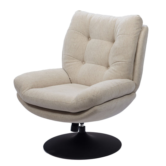Fauteuil pivotant XL beige