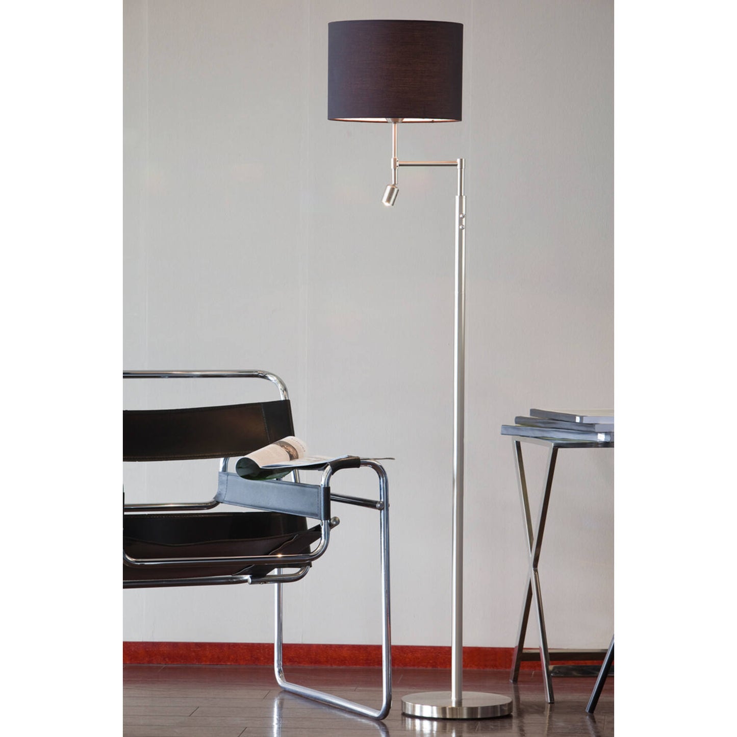 Lampadaire liseuse Nickel