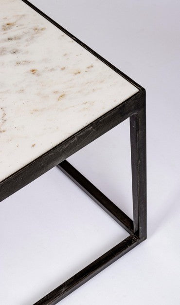 table basse LAMB plateau marbre