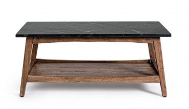 Table Basse marbre et bois
