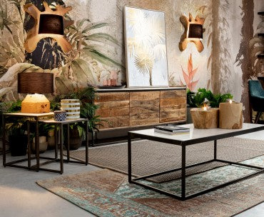 table basse LAMB plateau marbre