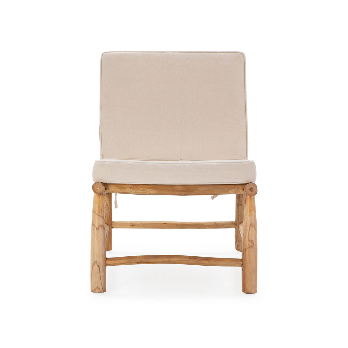 Fauteuil en teck naturel
