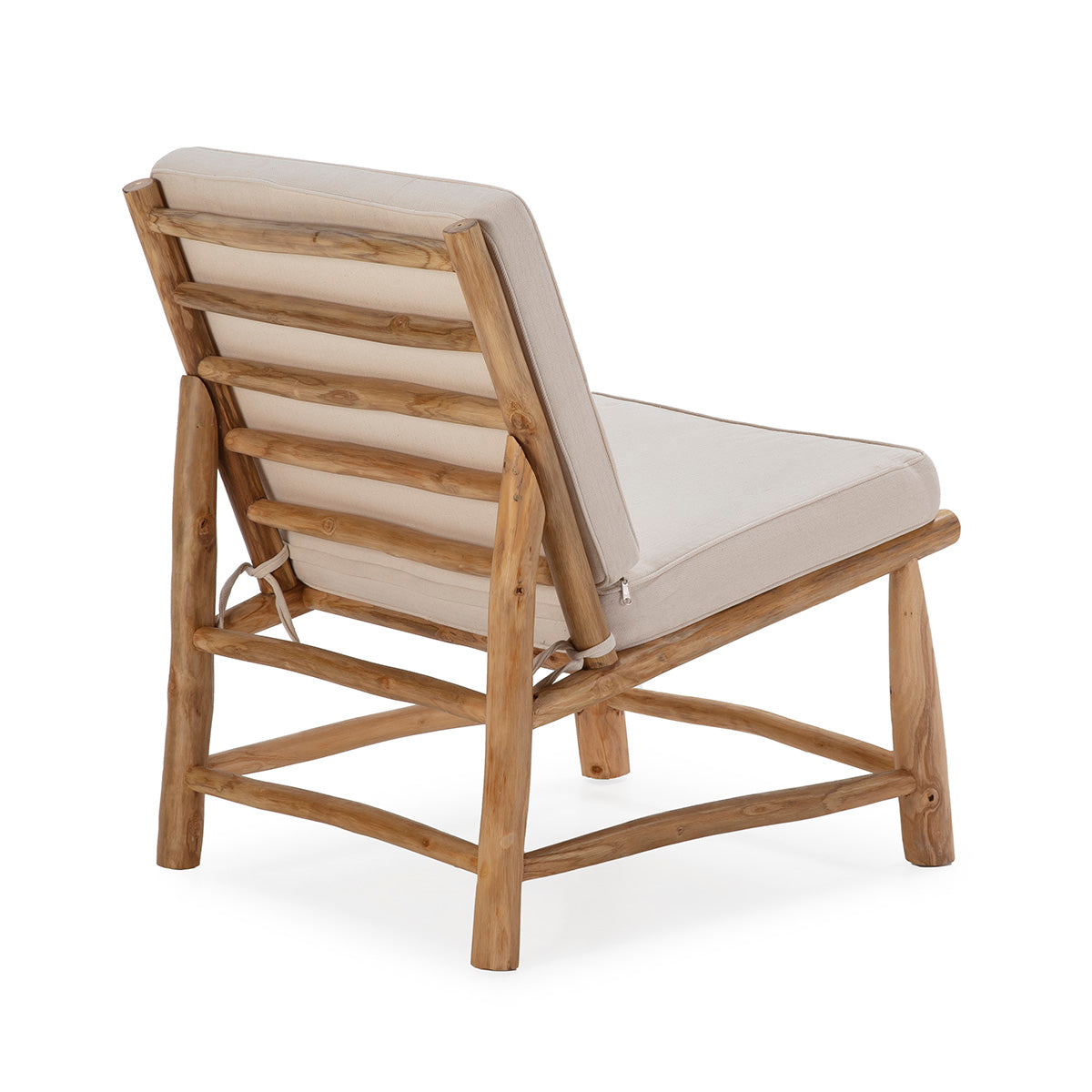 Fauteuil en teck naturel