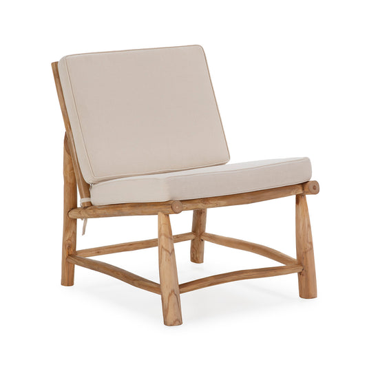 Fauteuil en teck naturel