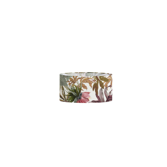 Abat-jour oval imprimé fleuri