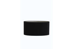 Abat-jour oval velours noir