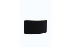 Abat-jour oval velours noir