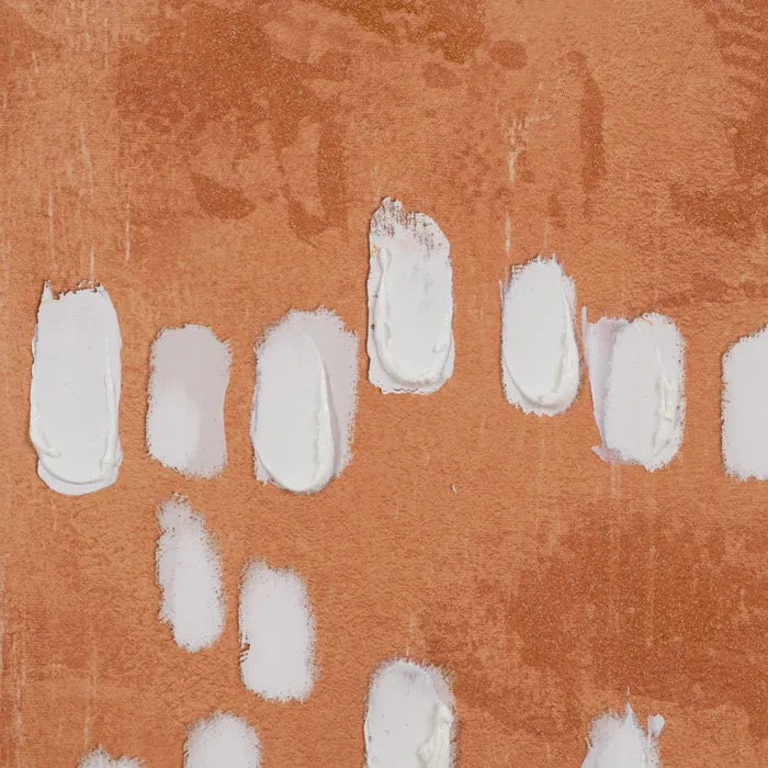 Tableau abstrait orangé