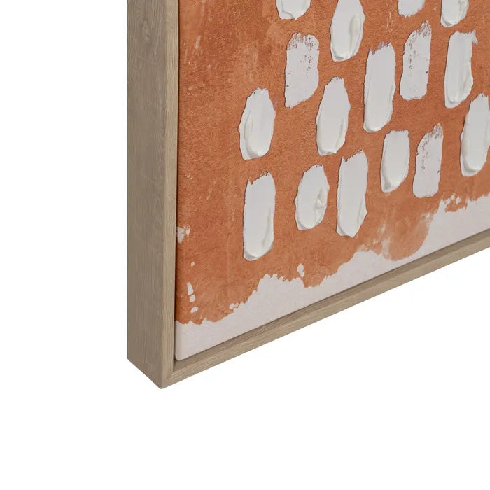Tableau abstrait orangé