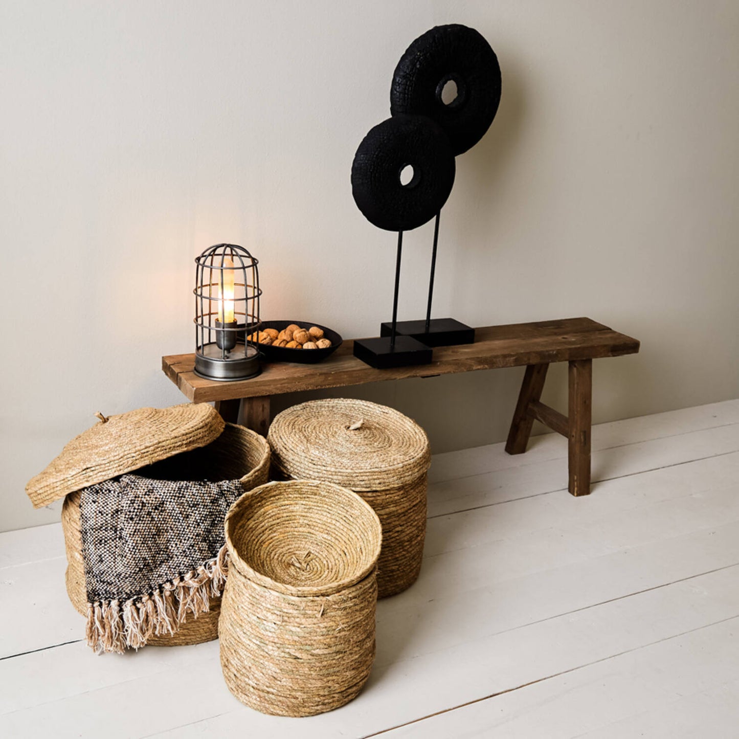 Banc en bois naturel