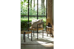 Banc Cerf bois foncé