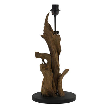 Pied de lampe bois naturel