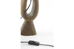 Pied de lampe DJA bois brun