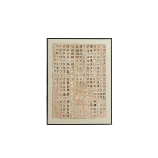 Tableau structuré beige encadré
