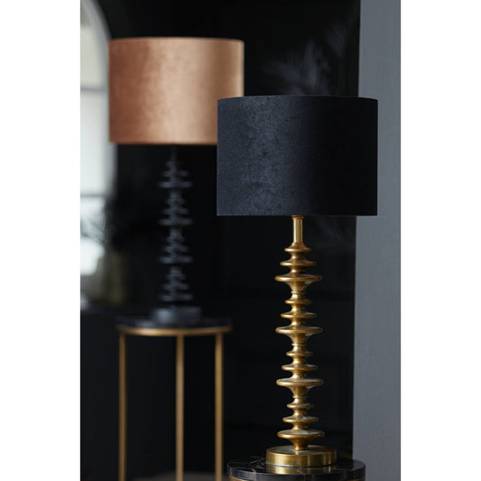 Abat Jour velours noir  30 cm