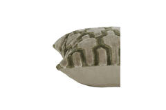 Coussin velours sable etvert pale
