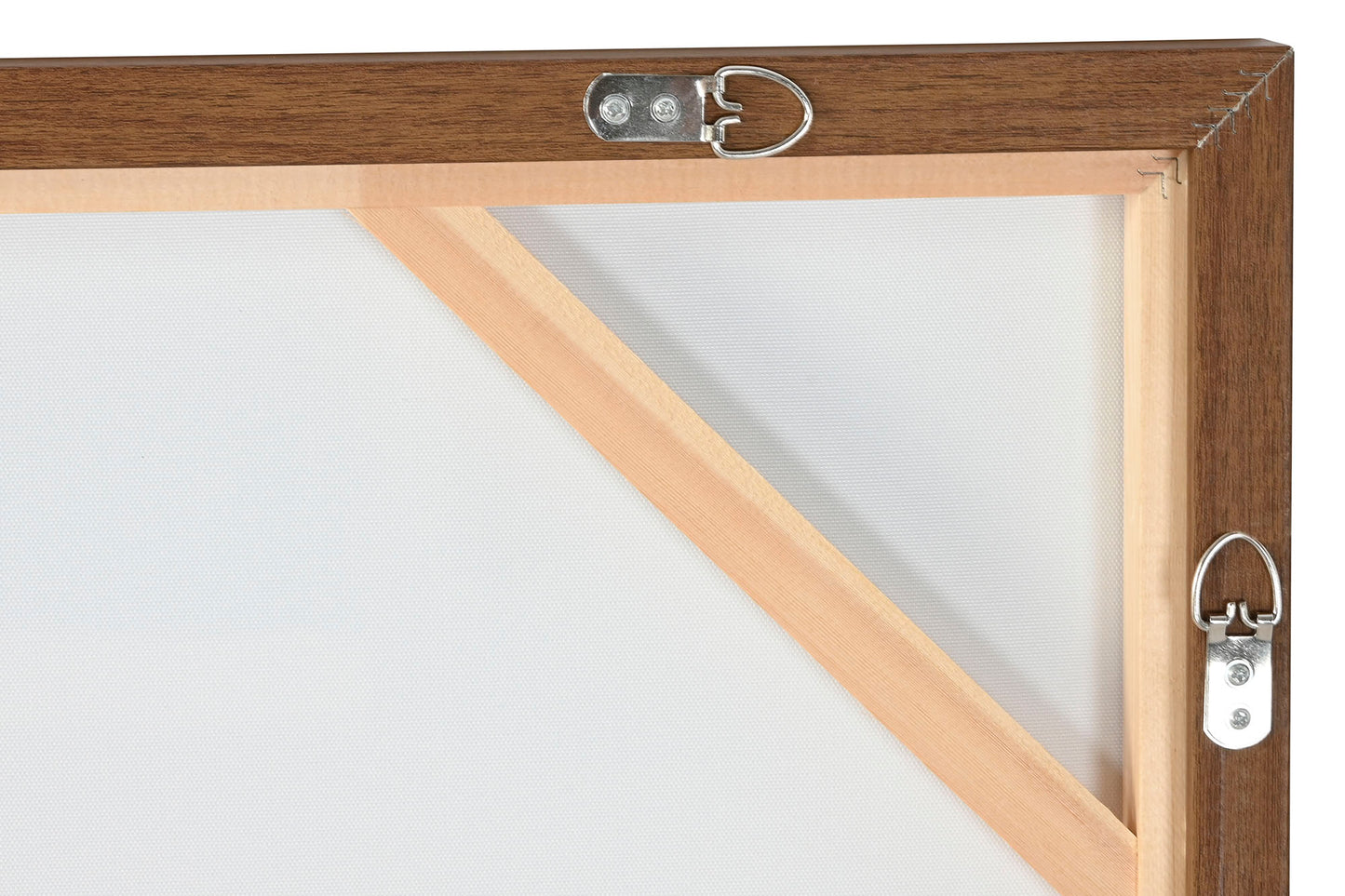 Ensemble de 2 tableaux marrons bois