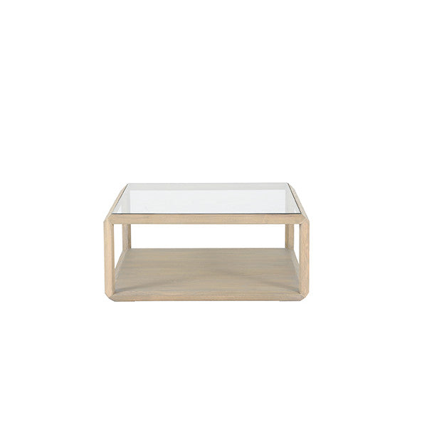 Table basse carré chêne