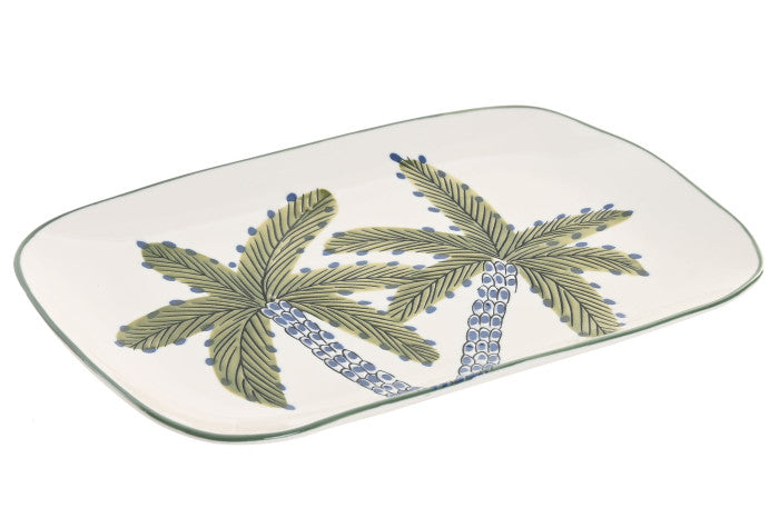 Plateau porcelaine Palmier