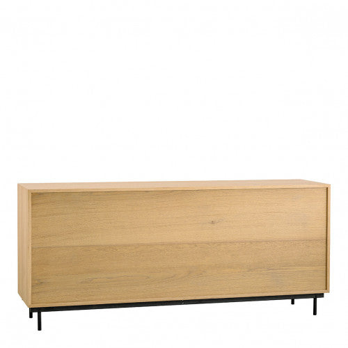 Buffet chêne et cannage