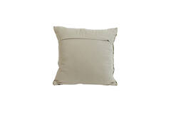 Coussin velours sable etvert pale