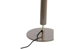 Lampe gris laqué et nickel