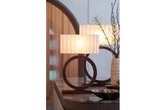 Lampe Tina bois brun