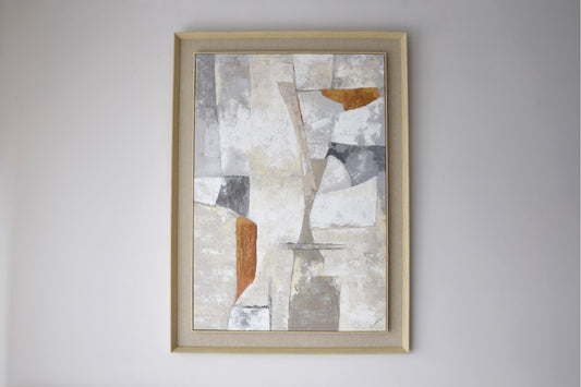 Tableau bois et lin