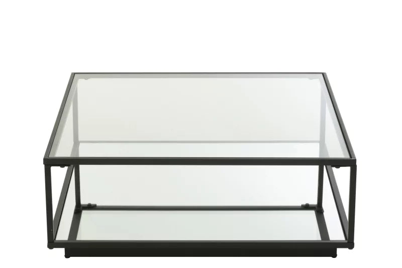Table Basse métal verre et miroir